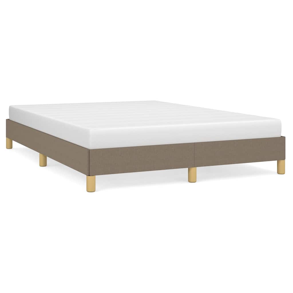Vidaxl bedframe zonder matras stof taupe 160x200 cm