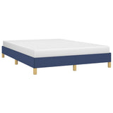 Vidaxl bedframe zonder matras stof blauw 160x200 cm