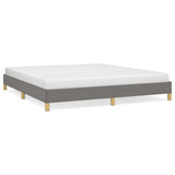 Vidaxl bedframe zonder matras stof donkergrijs 180x200 cm