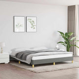 Vidaxl bedframe zonder matras stof donkergrijs 180x200 cm