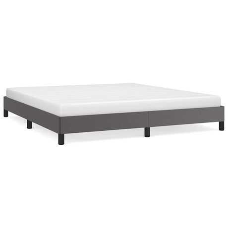 Vidaxl bedframe kunstleer grijs 160x200 cm
