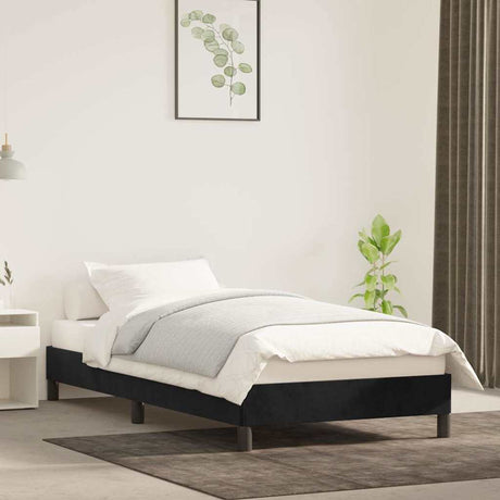 Vidaxl bedframe fluweel zwart 80x200 cm