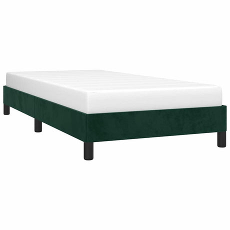 Vidaxl bedframe zonder matras 90x190 cm fluweel donkergroen