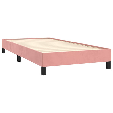 Vidaxl bedframe fluweel roze 90x190 cm
