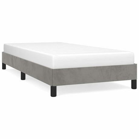 Vidaxl bedframe zonder matras 90x200 cm fluweel lichtgrijs