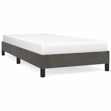 Vidaxl bedframe zonder matras 90x200 cm fluweel donkergrijs