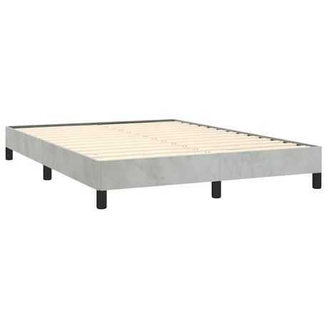 Vidaxl bedframe zonder matras lichtgrijs 137x190 cm volledig fluweel