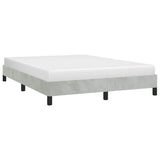 Vidaxl bedframe zonder matras lichtgrijs 137x190 cm volledig fluweel