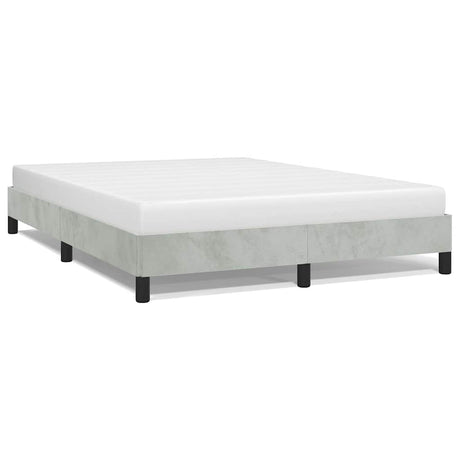 Vidaxl bedframe zonder matras lichtgrijs 152x203 cm queen fluweel