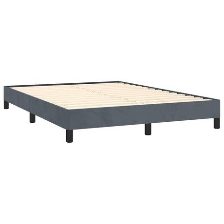 Vidaxl bedframe zonder matras donkergrijs 152x203 cm queensize fluweel