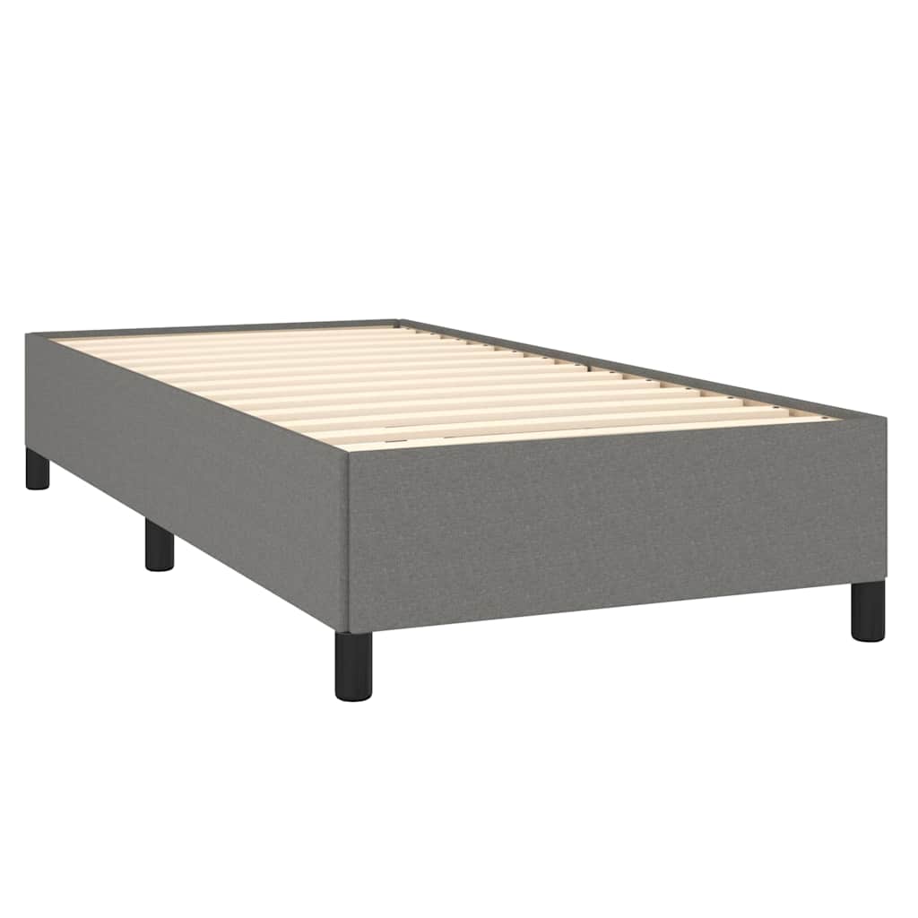 Vidaxl bedframe zonder matras 90x190 cm stof donkergrijs