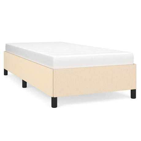 Vidaxl bedframe zonder matras 90x190 cm stof crèmekleurig