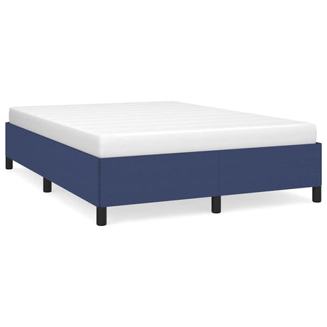 Vidaxl bedframe zonder matras stof blauw 140x190 cm
