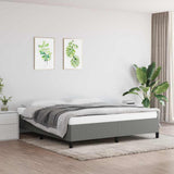 Vidaxl bedframe zonder matras stof donkergrijs 160x200 cm