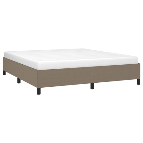 Vidaxl bedframe zonder matras stof taupe 180x200 cm