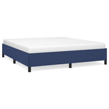 Vidaxl bedframe zonder matras stof blauw 180x200 cm