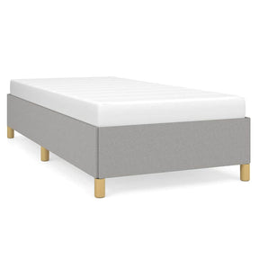 Vidaxl bedframe zonder matras 90x200 cm stof lichtgrijs