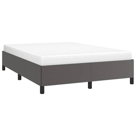 Vidaxl bedframe zonder matras 140x200 cm kunstleer grijs