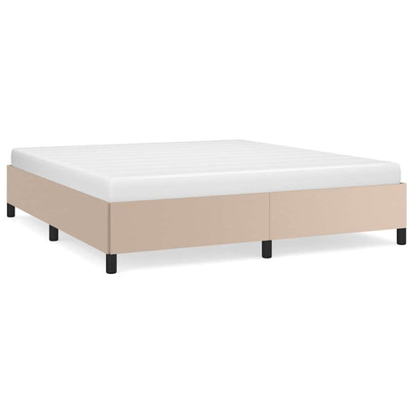 Vidaxl bedframe kunstleer cappuccinokleurig 160x200 cm