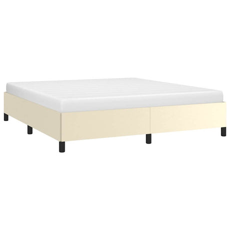 Vidaxl bedframe kunstleer crèmekleurig 180x200 cm