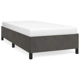 Vidaxl bedframe zonder matras 90x190 cm fluweel donkergrijs