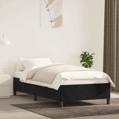 Vidaxl bedframe fluweel zwart 90x190 cm