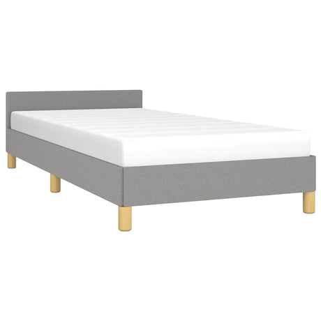 Vidaxl bedframe zonder matras 80x200 cm stof lichtgrijs