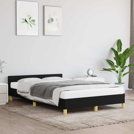 Vidaxl bedframe zonder matras 120x200 cm stof zwart