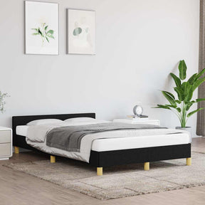 Vidaxl bedframe zonder matras 120x200 cm stof zwart
