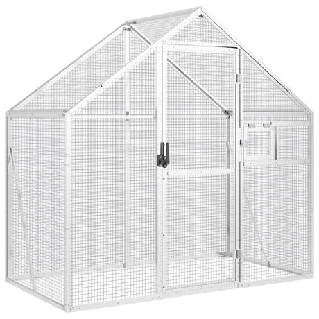 Vidaxx Voliere 179x100x185 m Aluminium Silber