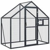 VIDAXL Aviar 179x100x185 M Aluminium Anthrazit -gelöscht