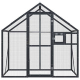 VIDAXL Aviar 179x100x185 M Aluminium Anthrazit -gelöscht