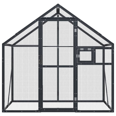 VIDAXL Aviar 179x100x185 M Aluminium Anthrazit -gelöscht