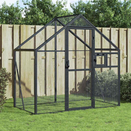 VIDAXL Aviar 179x100x185 M Aluminium Anthrazit -gelöscht