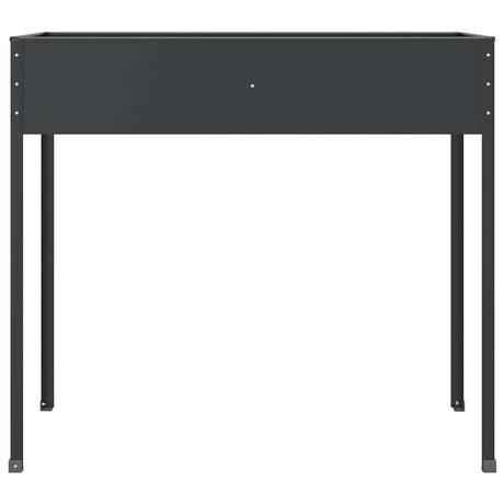 VIDAXL -Pflanzer 100.5x40.5x90 cm verzinkter Stahl -Anthrazitfarbe