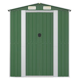 Vidaxl Garden Shed 192x108x223 cm verzinkter Stahlgrün