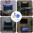 Vidaxl led-strip met led-stripverlichting zwart 180 cm smd5050
