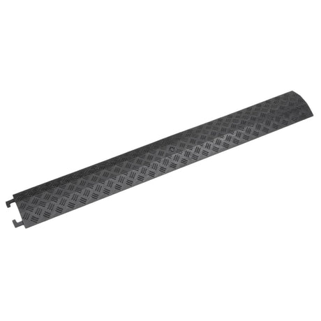 VIDAXL -Kabelschutz Schwellenwert 2 PCs 98,5 cm Schwarz