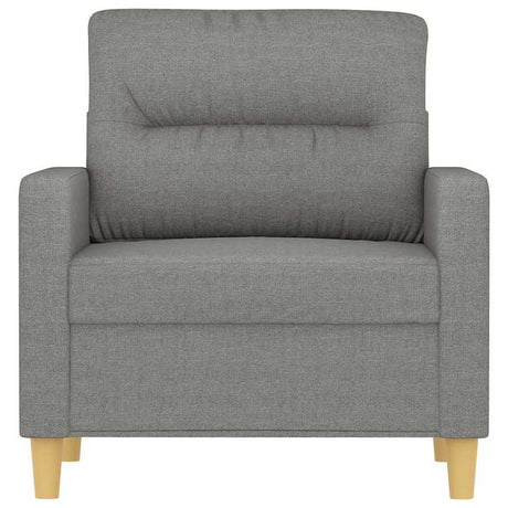Vidaxl fauteuil 60 cm stof donkergrijs