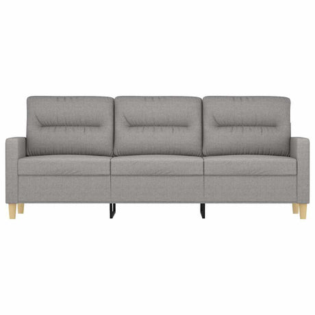 Vidaxl driezitsbank 180 cm stof lichtgrijs