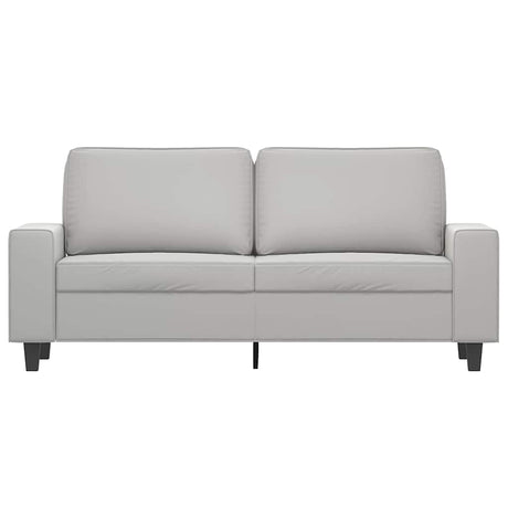 Vidaxl tweezitsbank 140 cm microvezelstof lichtgrijs