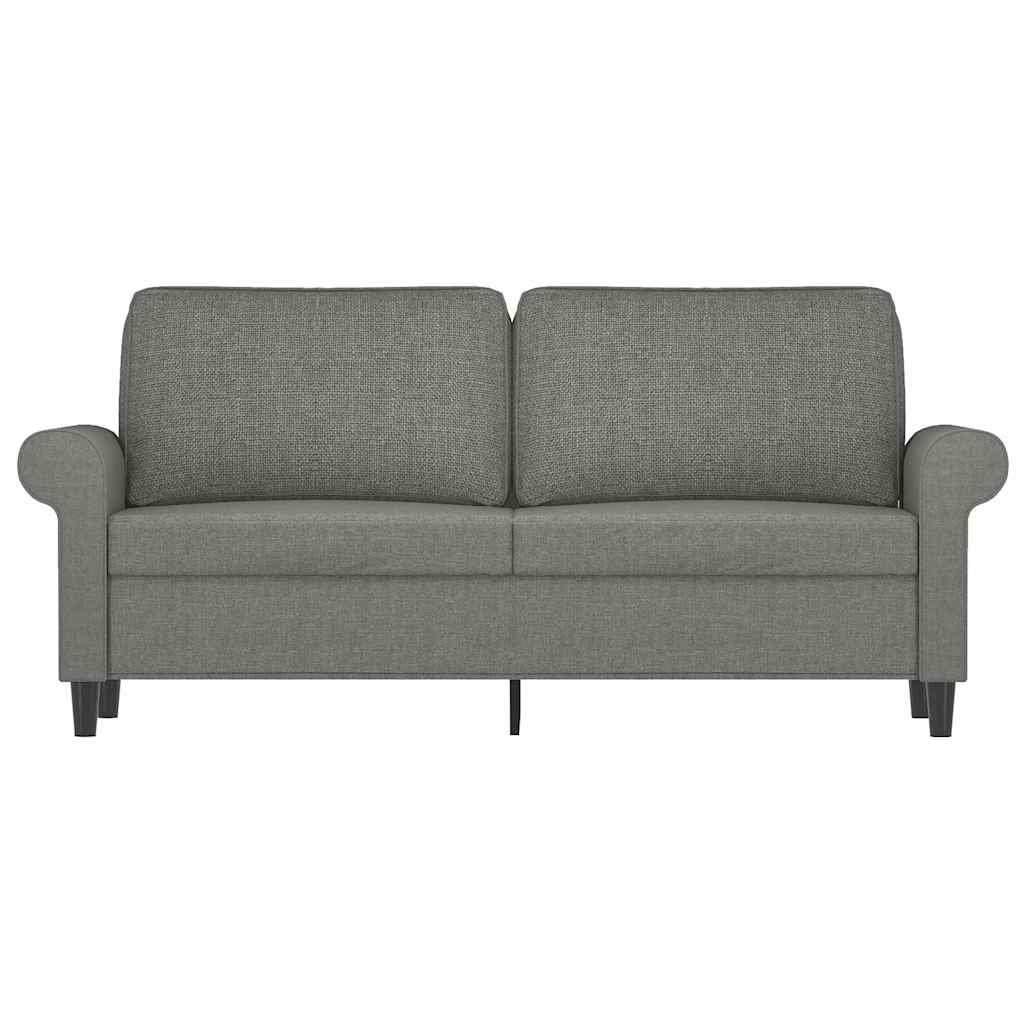 Vidaxl tweezitsbank 140 cm stof donkergrijs