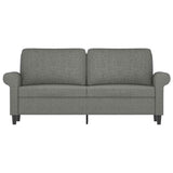 Vidaxl tweezitsbank 140 cm stof donkergrijs