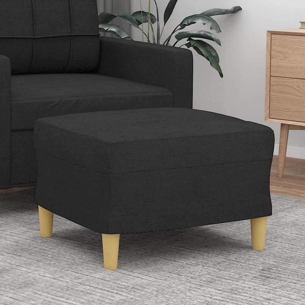 Vidaxl voetenbank 60x50x41 cm stof zwart