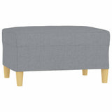 Vidaxl voetenbank 70x55x41 cm stof lichtgrijs