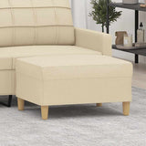 Vidaxl voetenbank 70x55x41 cm stof crèmekleurig
