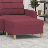 Vidaxl voetenbank 70x55x41 cm stof wijnrood
