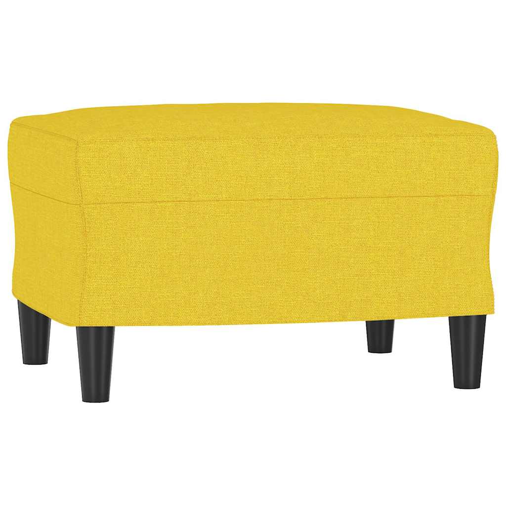 Vidaxl voetenbank 60x50x41 cm stof geel