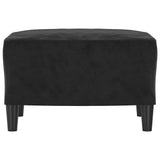 Vidaxl voetenbank 60x50x41 cm fluweel zwart