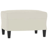 Vidaxl voetenbank 60x50x41 cm fluweel crèmekleurig